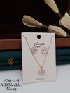 AN 174 Daily Wear AD Pendant Set Wholesale Shop In Surat
